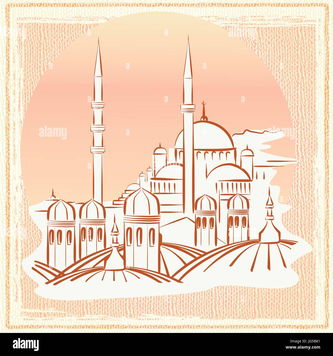 Illustrazione vettoriale di Istanbul Illustrazione Vettoriale