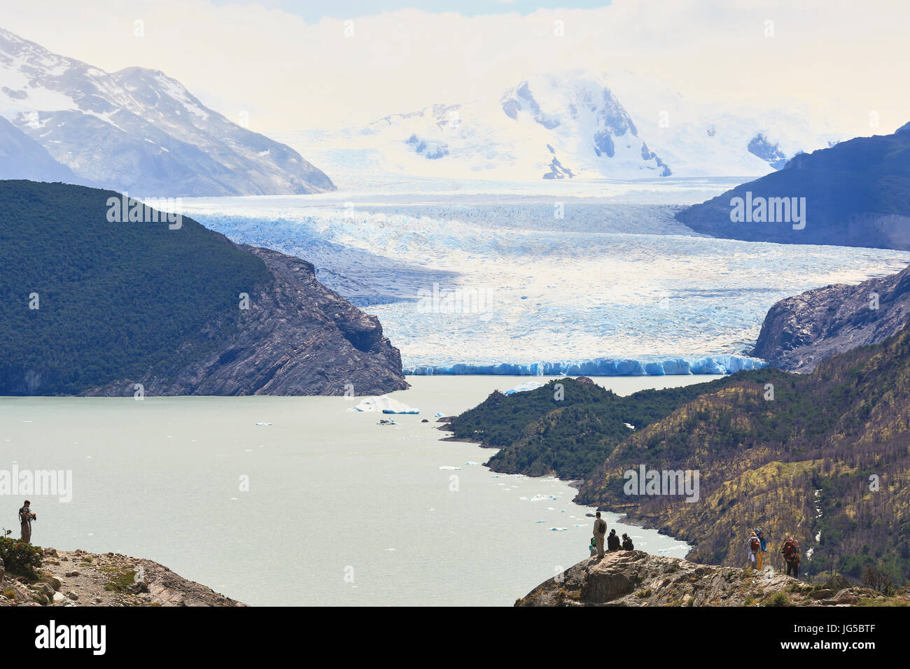 500px Photo ID: 190659069 - Glaciar grigio, Torres del Paine, Patagonia, Cile ©2016 Davide Marzotto Foto Stock