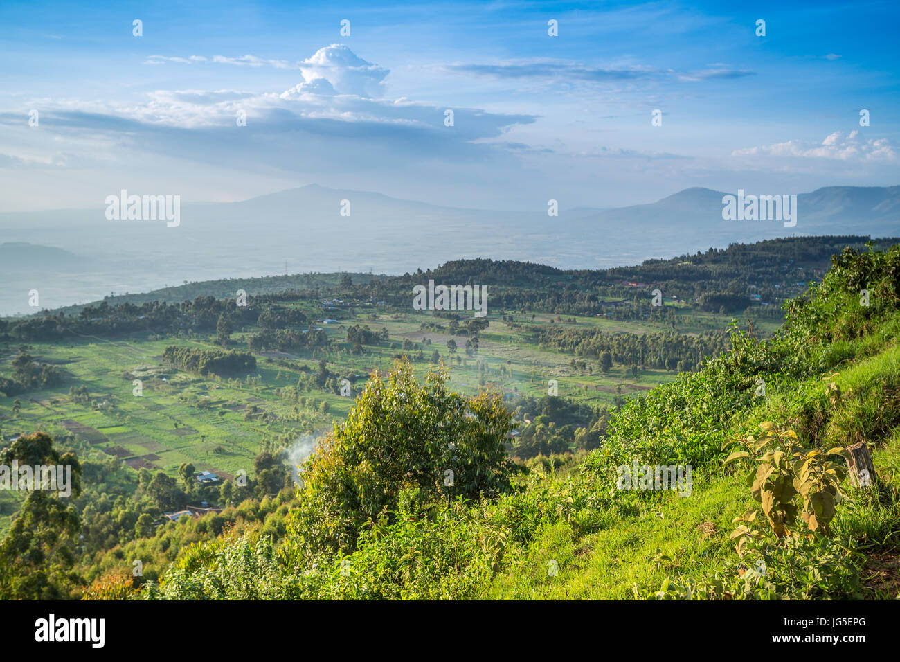 Great Rift valley paesaggio dal vertice del mouse, Kenya Foto Stock