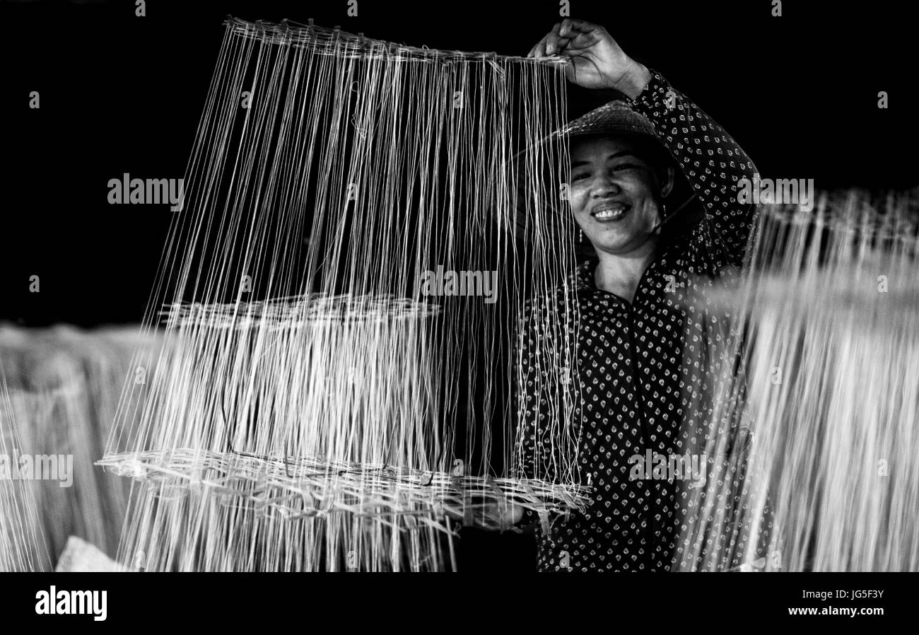 Produzione di zucchero nel Vietnam centrale Foto Stock