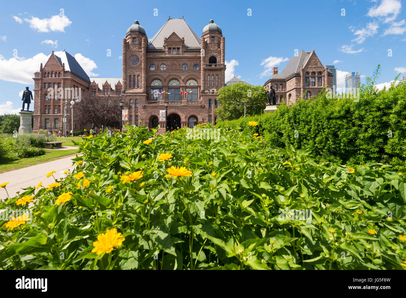 Toronto, CA - 24 Giugno 2017: Ontario Legislative Building in Queen's Park Foto Stock