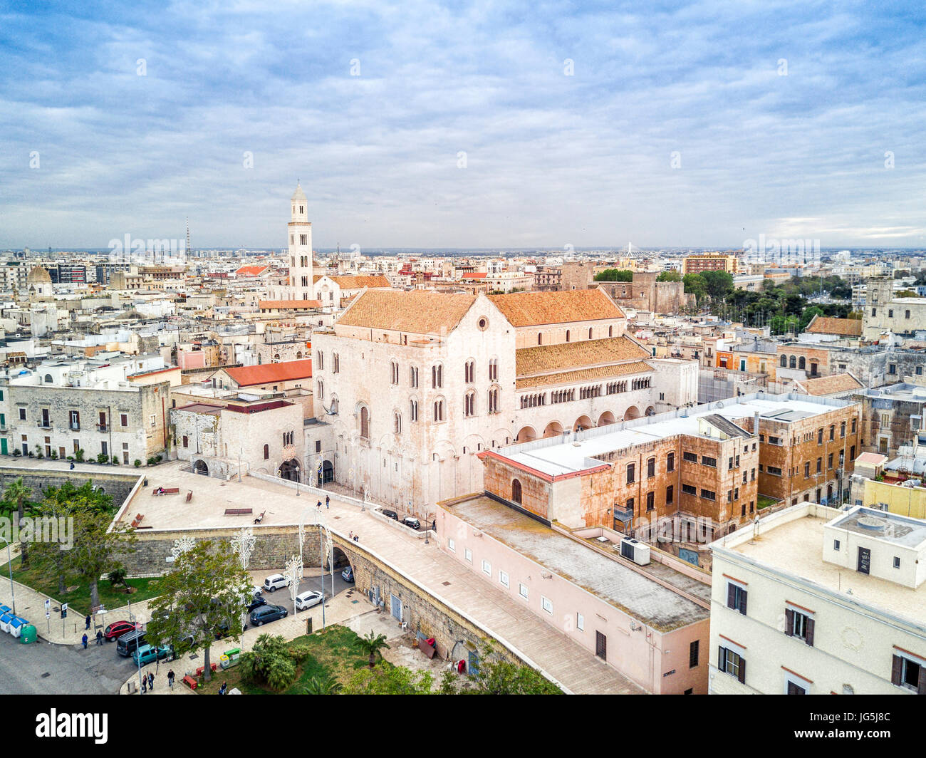 Vista panoramica della città vecchia di bari, puglia, Italia Foto Stock