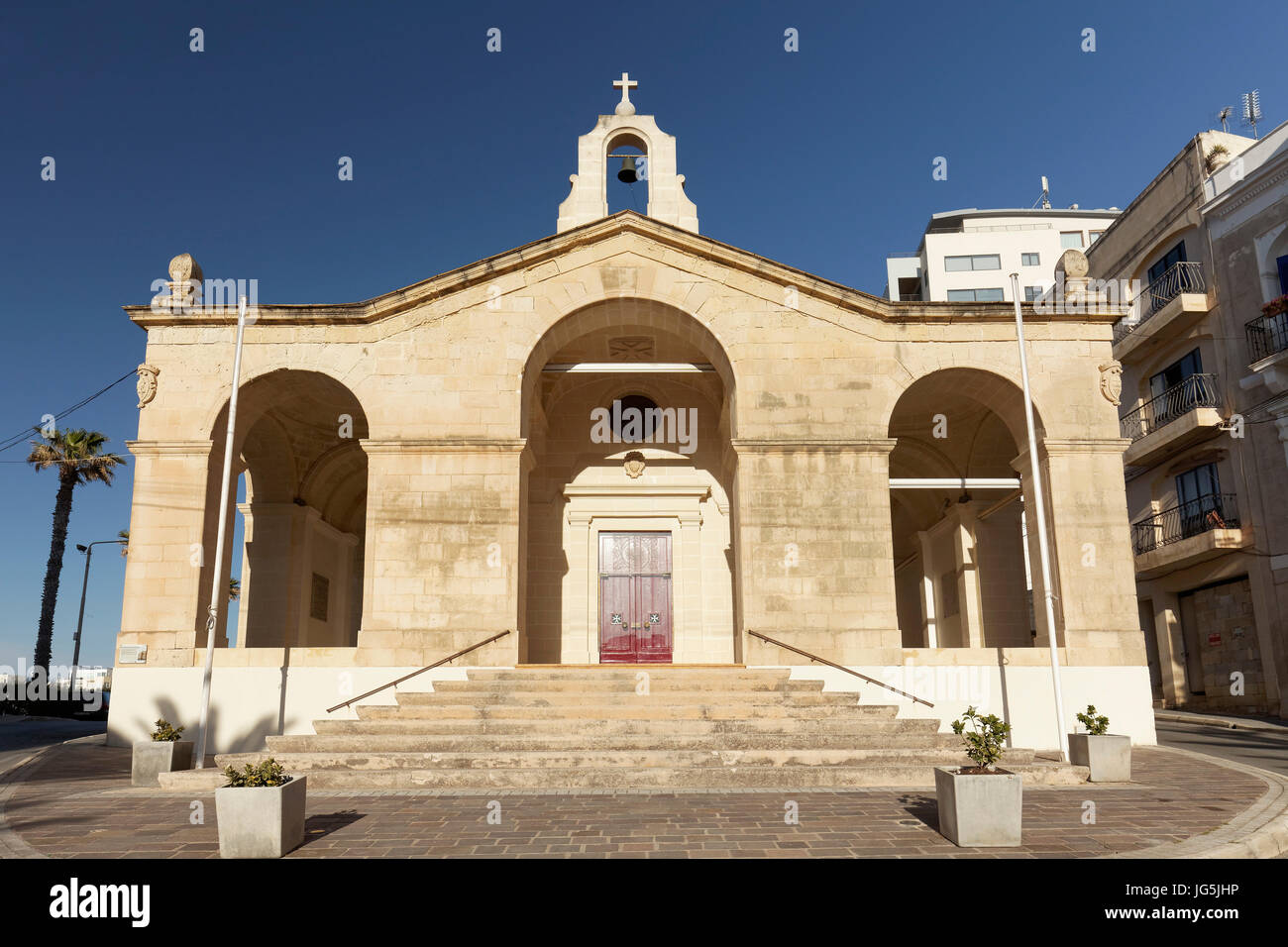 La chiesa di san Paolo, Naufragio Cappella, La Valletta, Malta Foto Stock