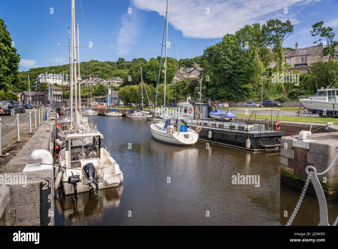 Porto Porto di Dinorwic. Foto Stock