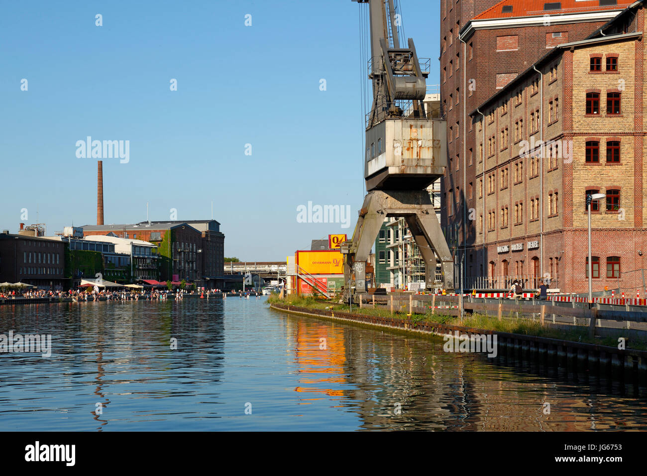 Ho Stadthafen, Hafen Muenster, Westfalen, Renania settentrionale-Vestfalia Foto Stock