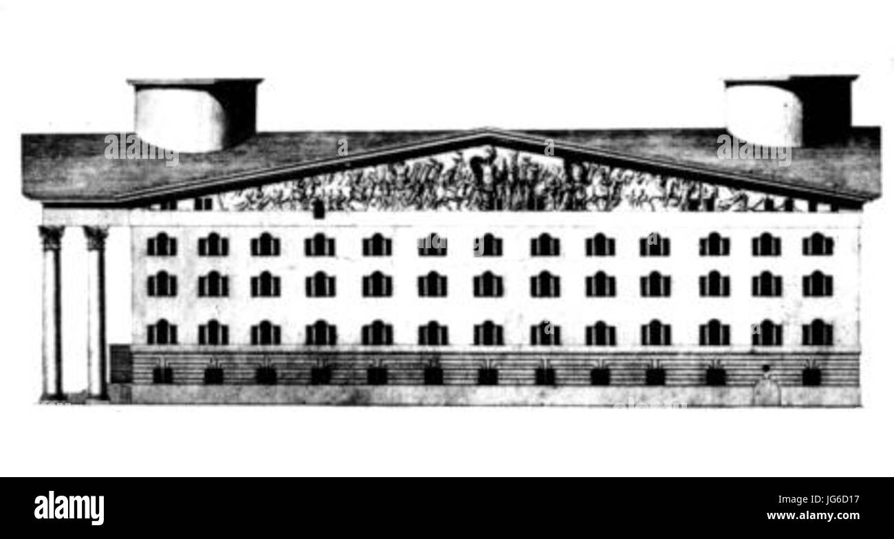 Projet de château pour le Landgrave de Cassel Foto Stock