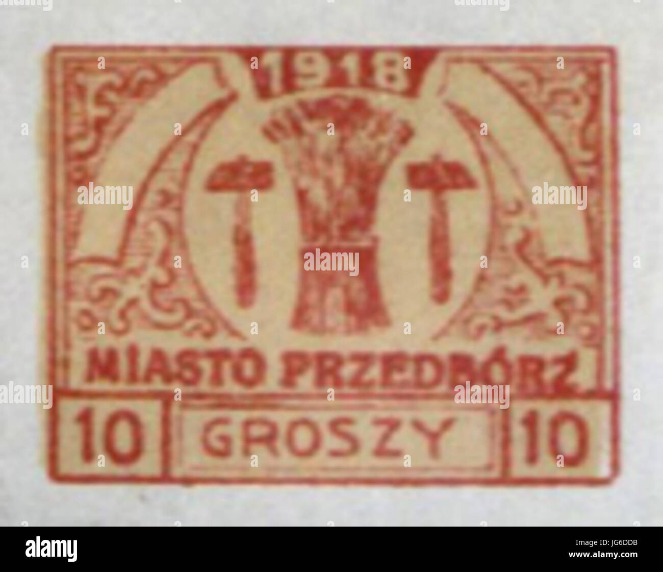 Przedbórz-stamp-PM-PR-6a Foto Stock