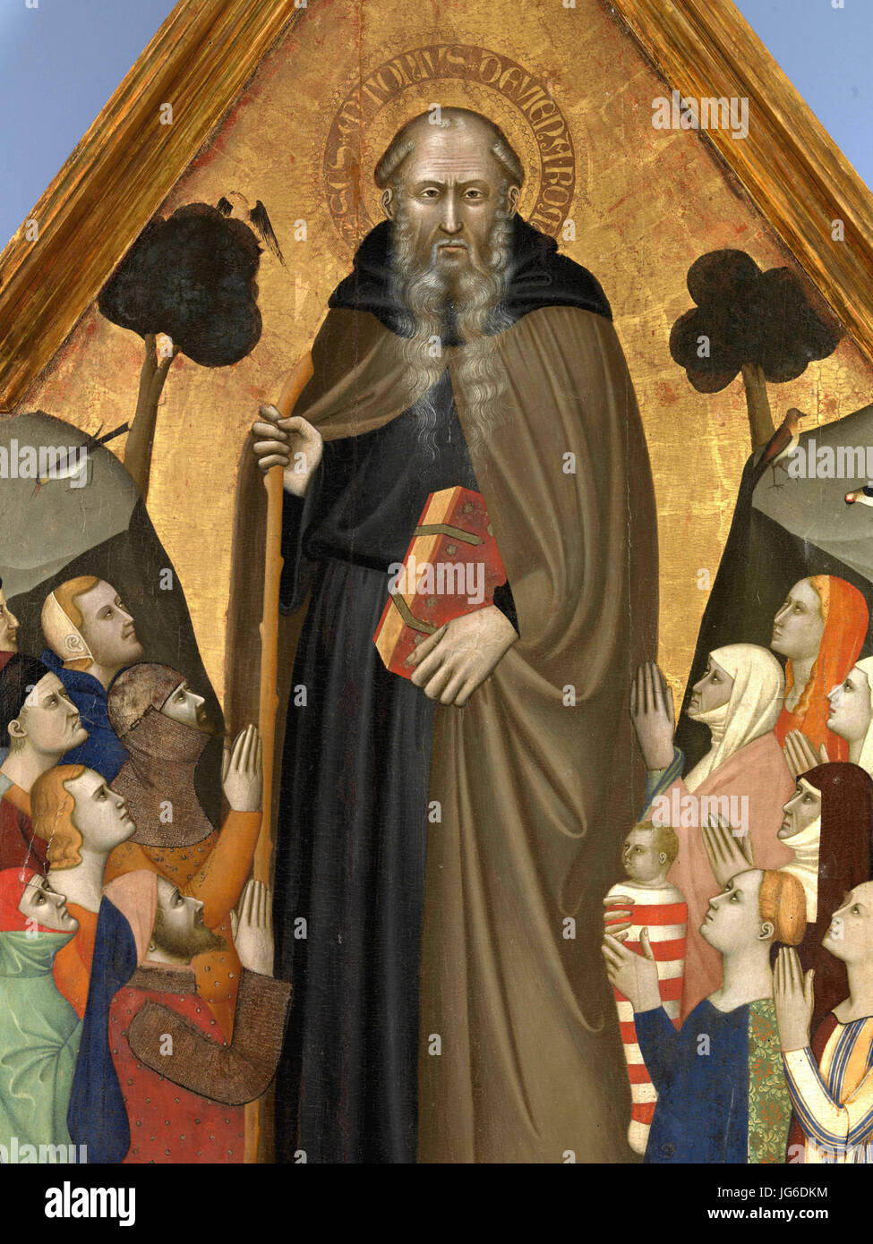 Puccio di Simone, S. Antonio abate, dettaglio. tempera su tavola, Fabriano (AN), Pinacoteca civica B. Molajoli Foto Stock Puccio di Simone, S. Antonio abate, dettaglio. tempera su tavola, Fabriano (AN), Pinacoteca civica B. Molajoli Foto Stock
