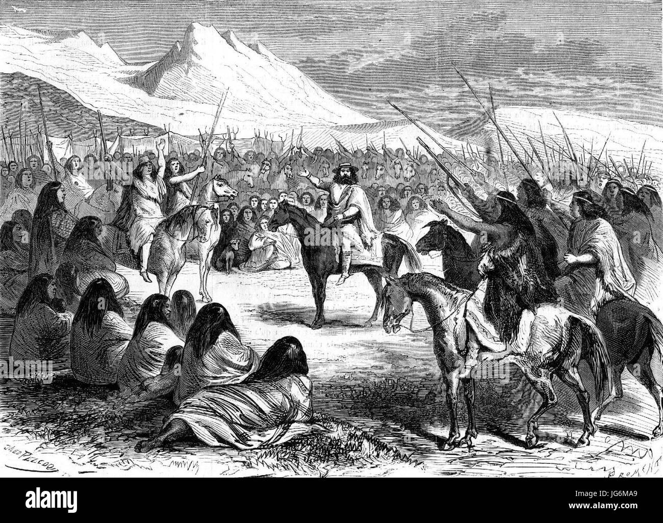 Rey de la Araucanía y Patagonia Foto Stock