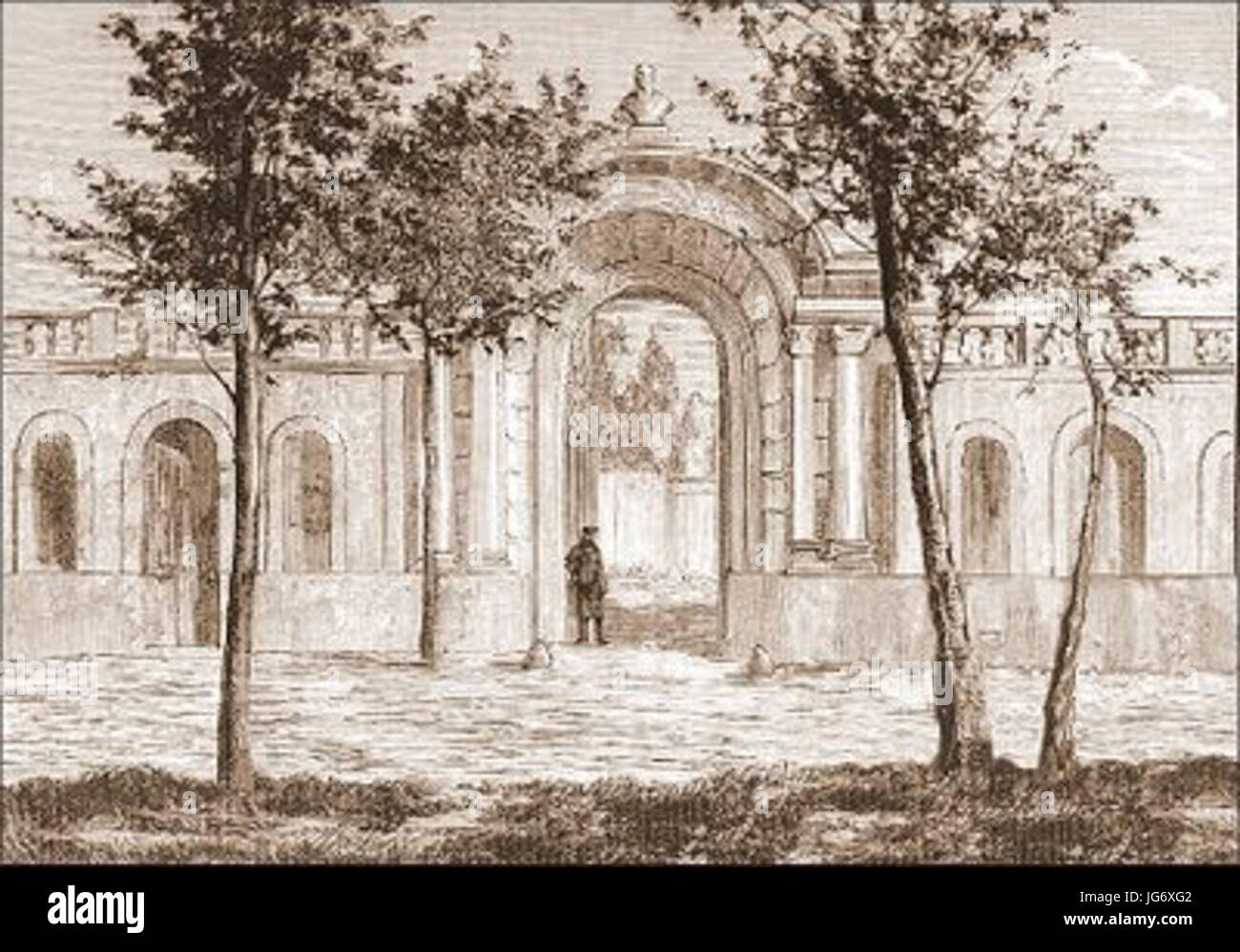 Manicomi de Sant Boi - Façana mi porta Principal28187329 Foto Stock