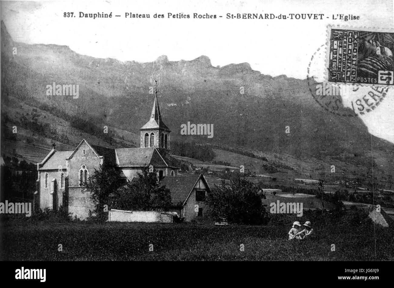 San Bernardo Plateau des petites roches vers 1930, p189 de L'Isère les 533 comuni Foto Stock