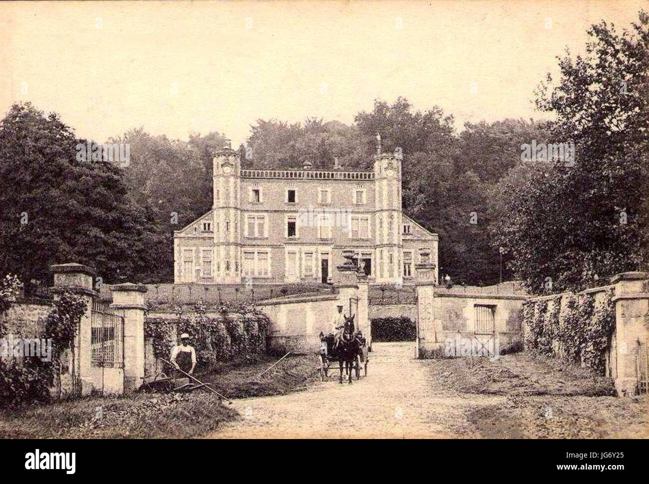 Saint-Vaast-de-Longmont (60), château de Cappy Foto Stock