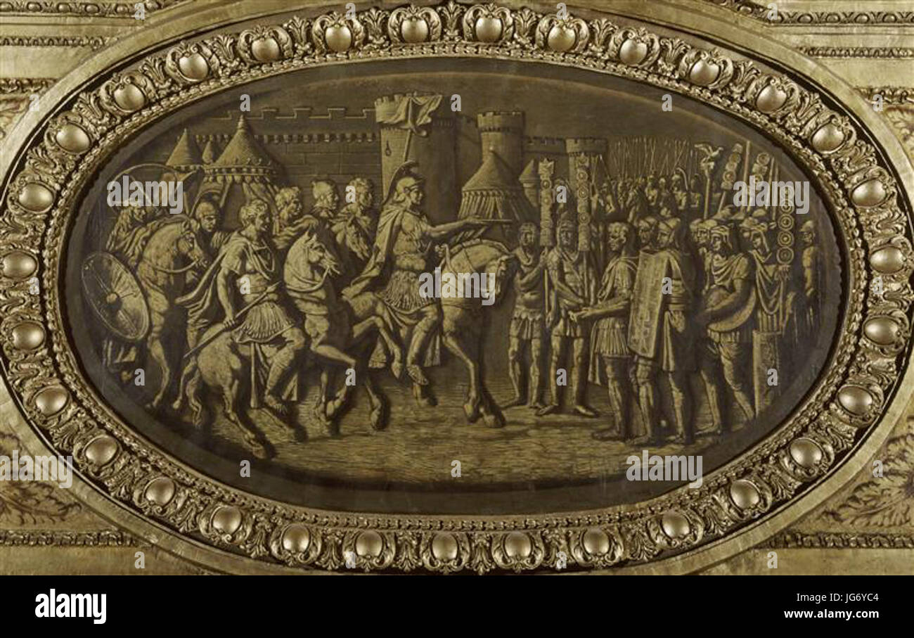 Salon de Mars-CESAR PASSANT SES LÉGIONS EN REVUE Foto Stock