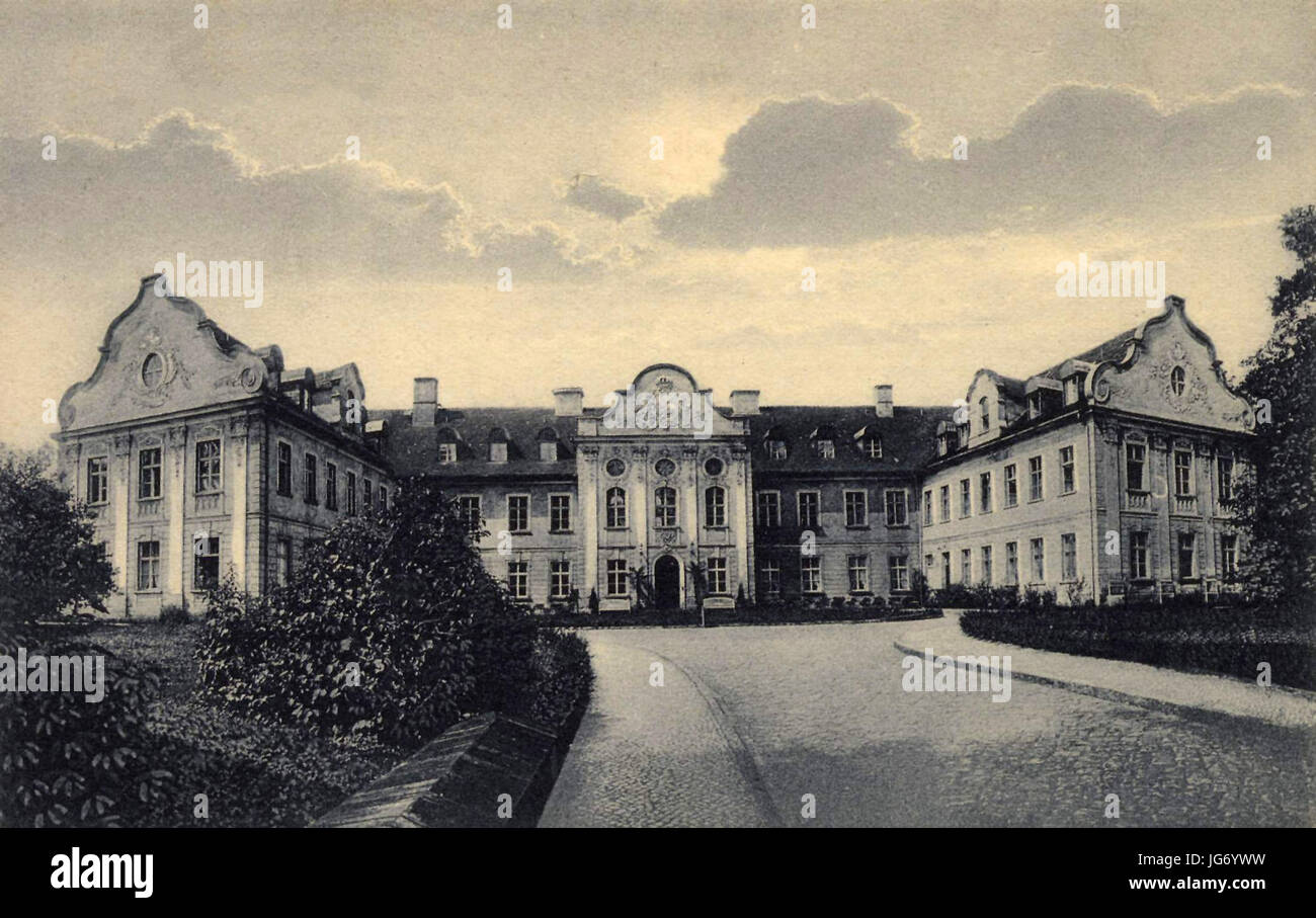Sanatorium Schloss Fürstenberg Postkarte Foto Stock