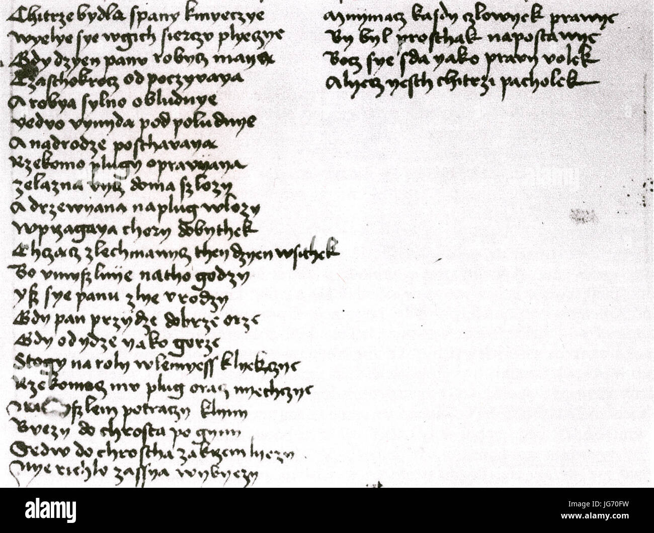 Satyra na chytrych kmieciów Foto Stock