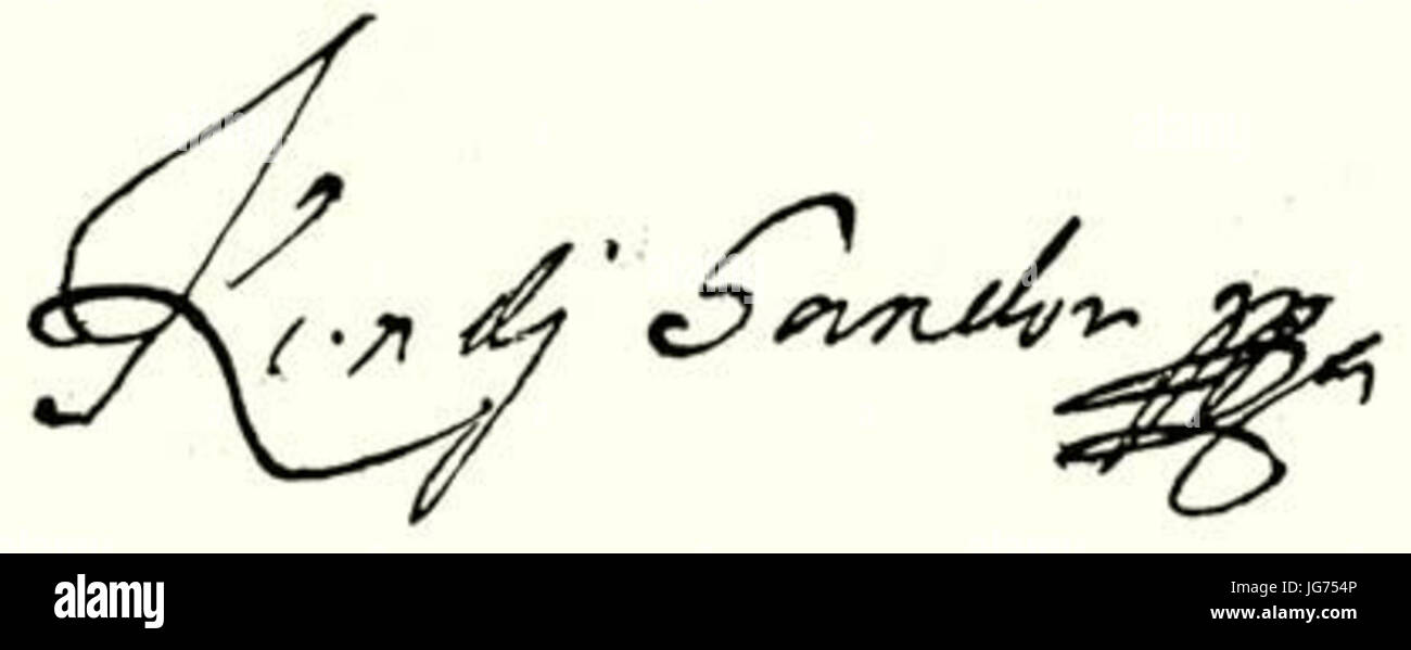 Firma di SơA1ndor Kendi Foto Stock