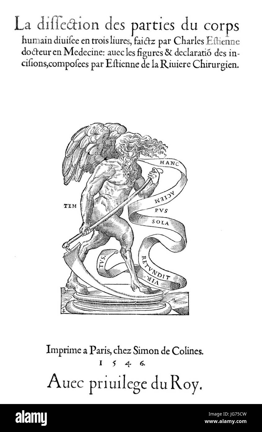 Simon de Colines (1480-1546) Foto Stock
