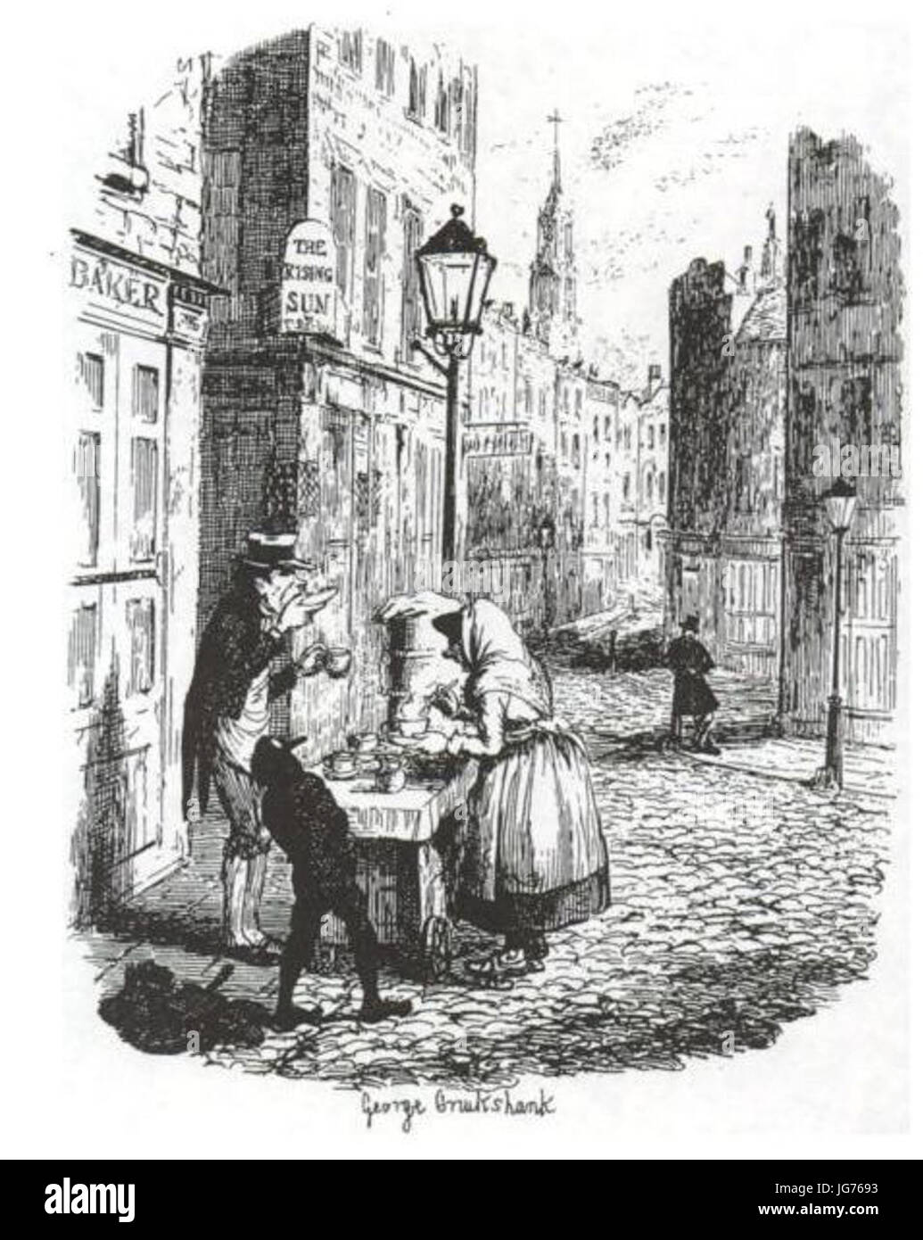 Schizzi di Boz - Le Strade Mattina Foto Stock