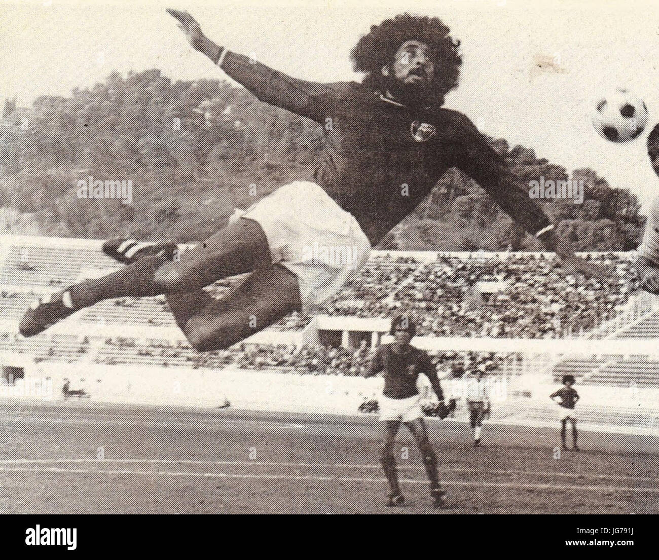SS Lazio v Messico (Roma, 1975) - Leonardo Cuéllar (ritagliate) Foto Stock