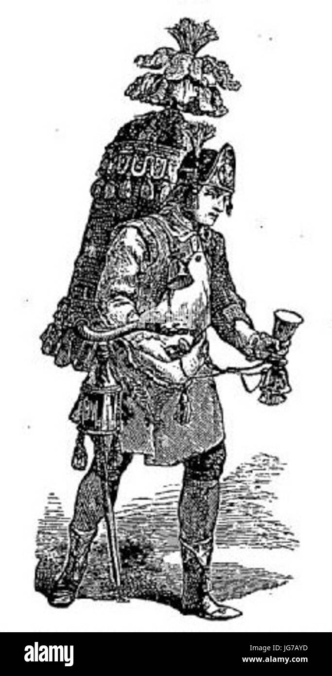 Marchand de coco XVIIIe siècle d après Poisson Foto Stock