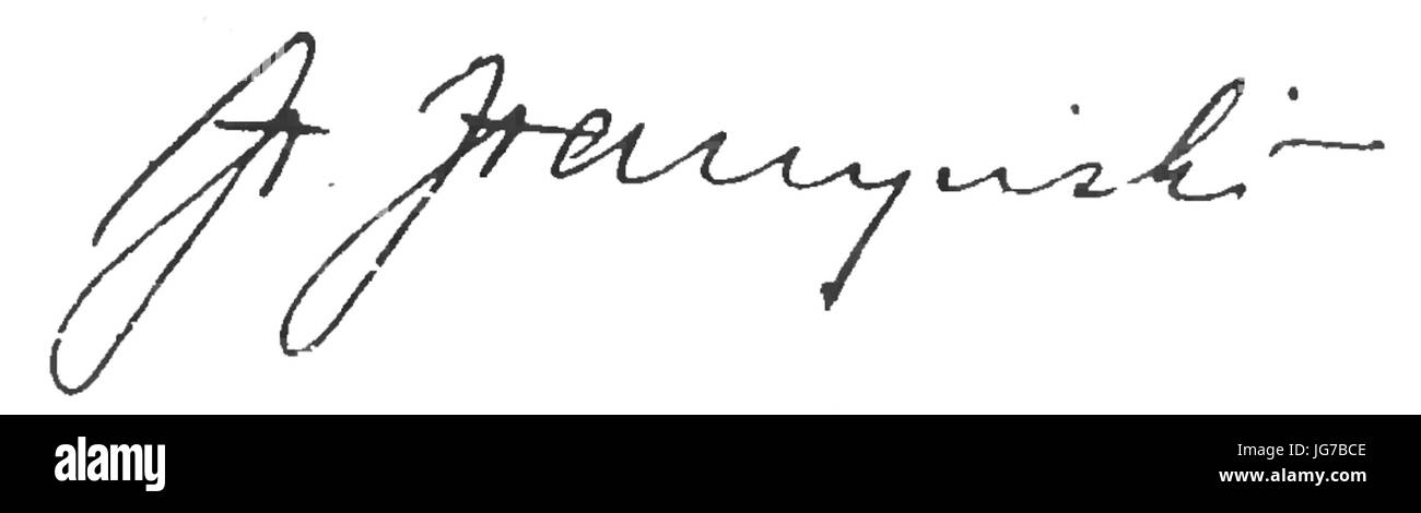 Stefan Starzyński firma Foto Stock