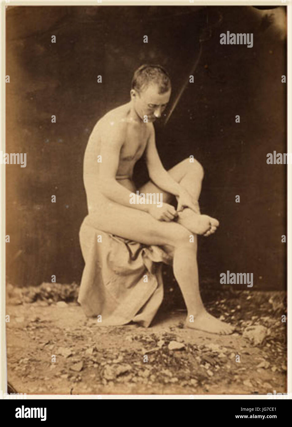 Marconi Gaudenzio - Le tireur d épine ca. 1870 Foto Stock