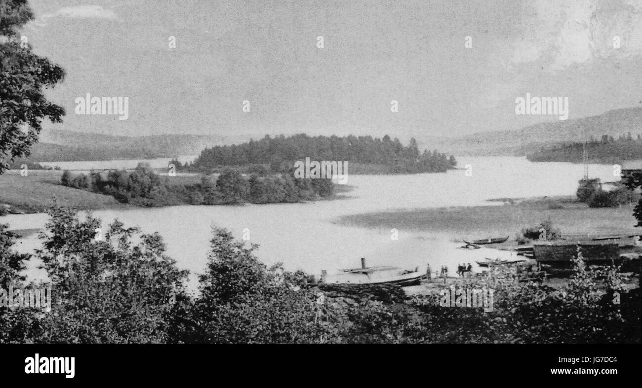 Sunnansjö hamn 1895a Foto Stock
