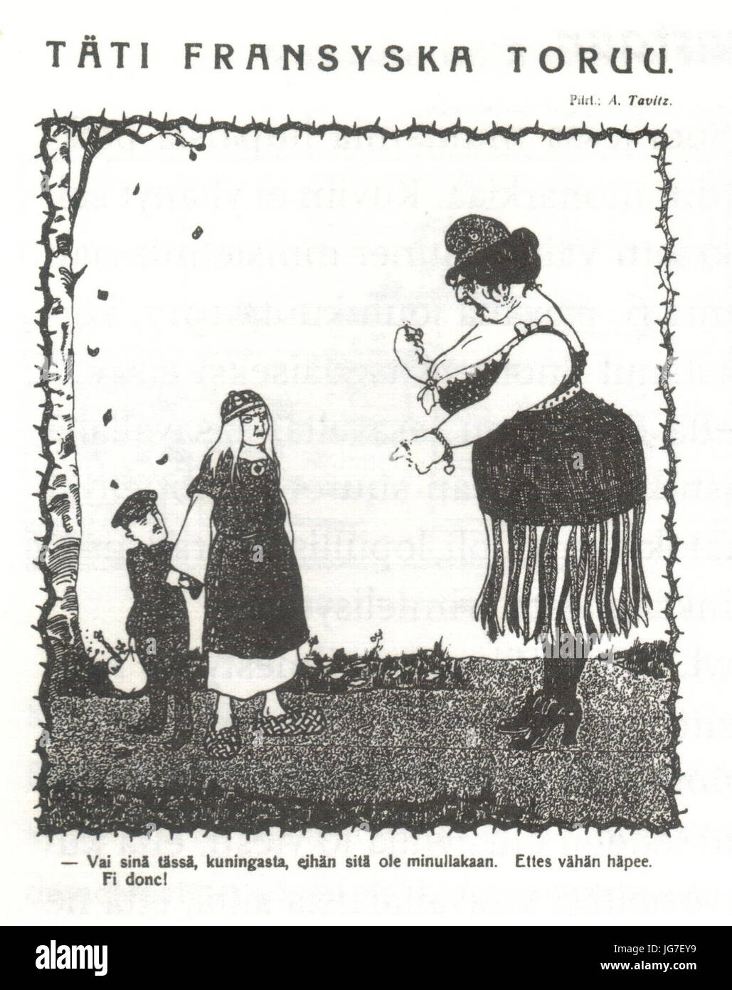 Täti Fransyska Foto Stock