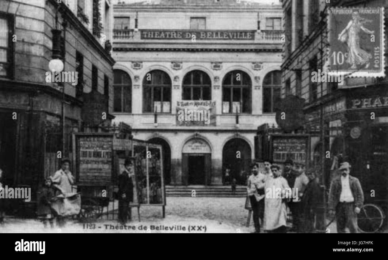 Théâtre de 2 Belleville Foto Stock