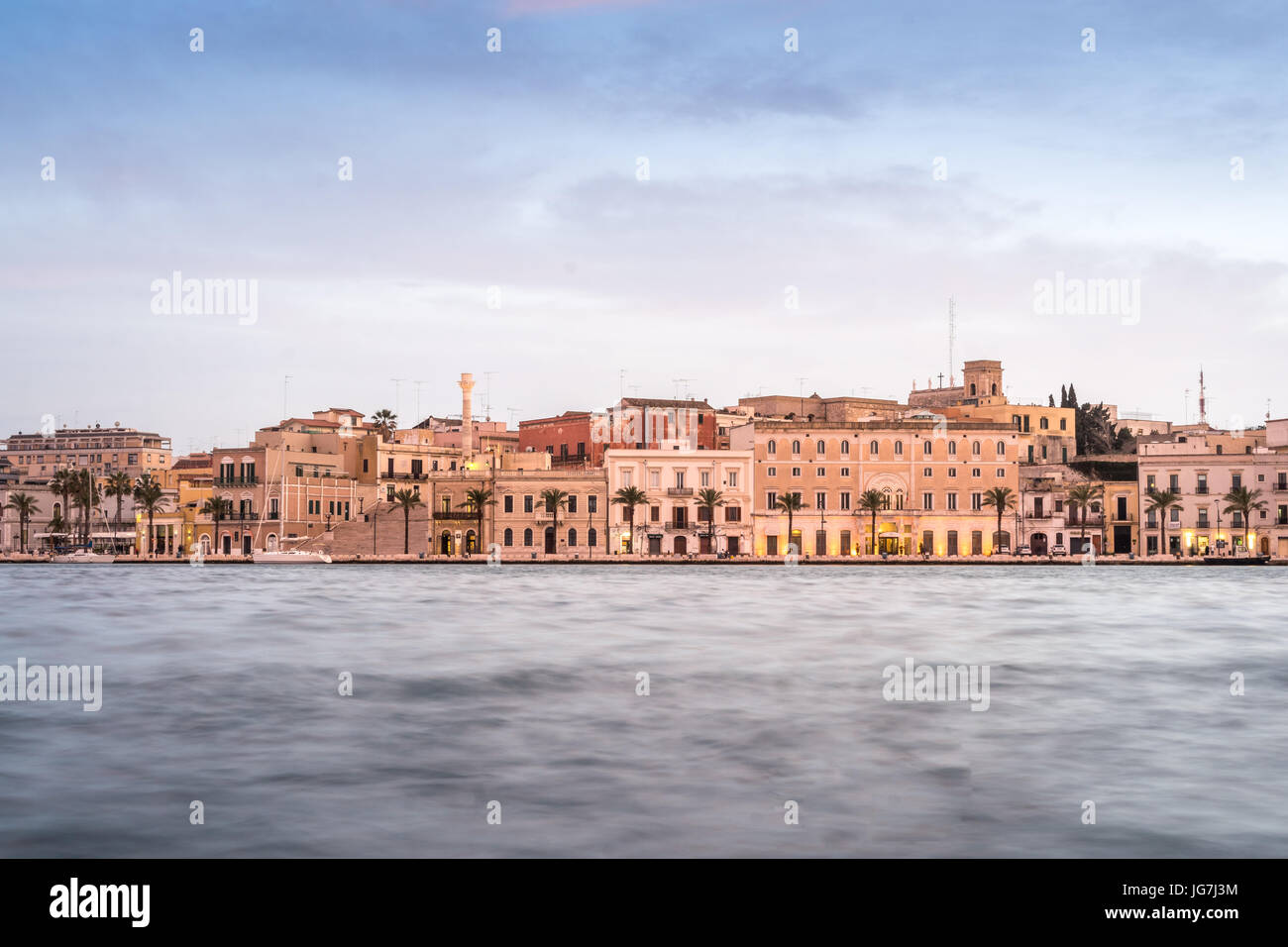 Brindisi city centre, Puglia, il sud dell'Italia, Europa Foto Stock