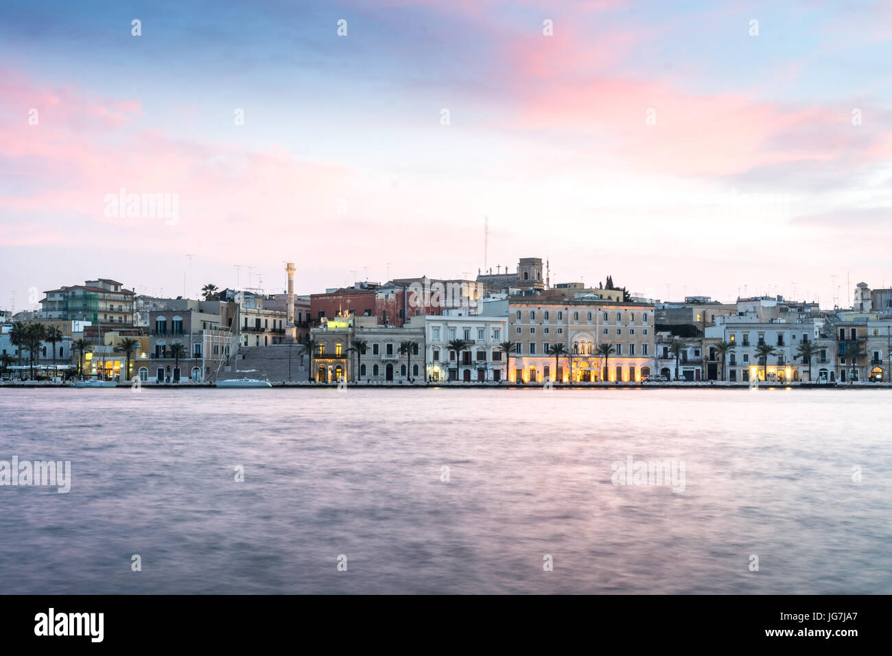 Brindisi city centre, Puglia, il sud dell'Italia, Europa Foto Stock