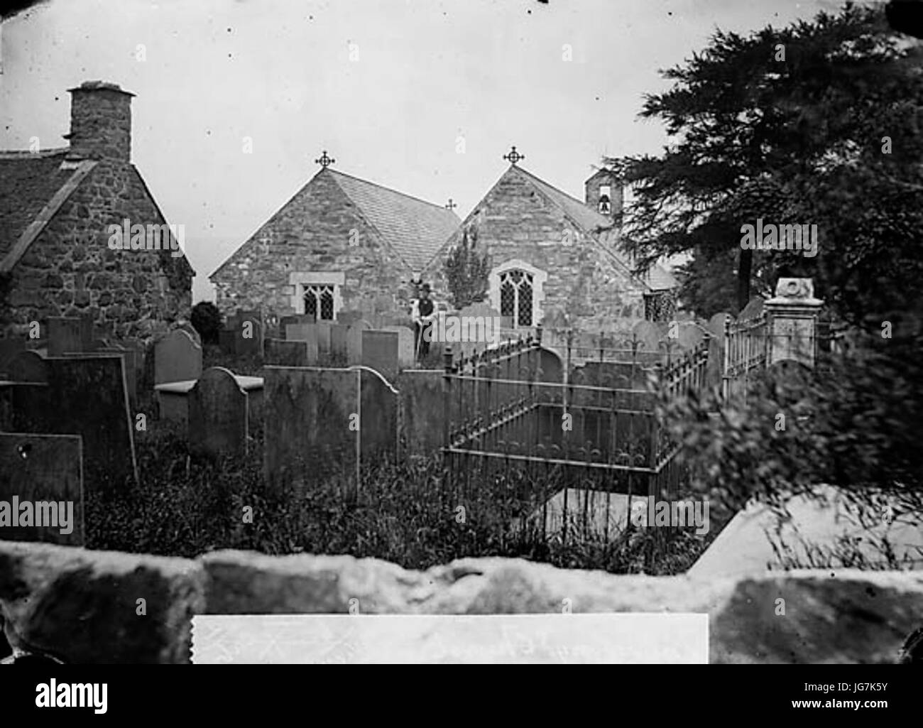La chiesa Trawsfynydd NLW3363131 Foto Stock