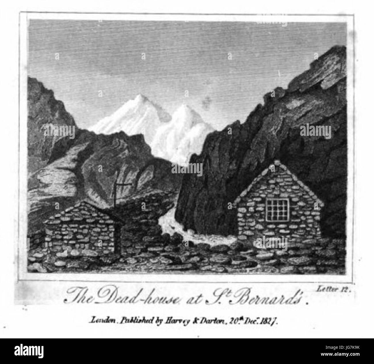 Il dead-house a ơACSt Bernard s Foto Stock