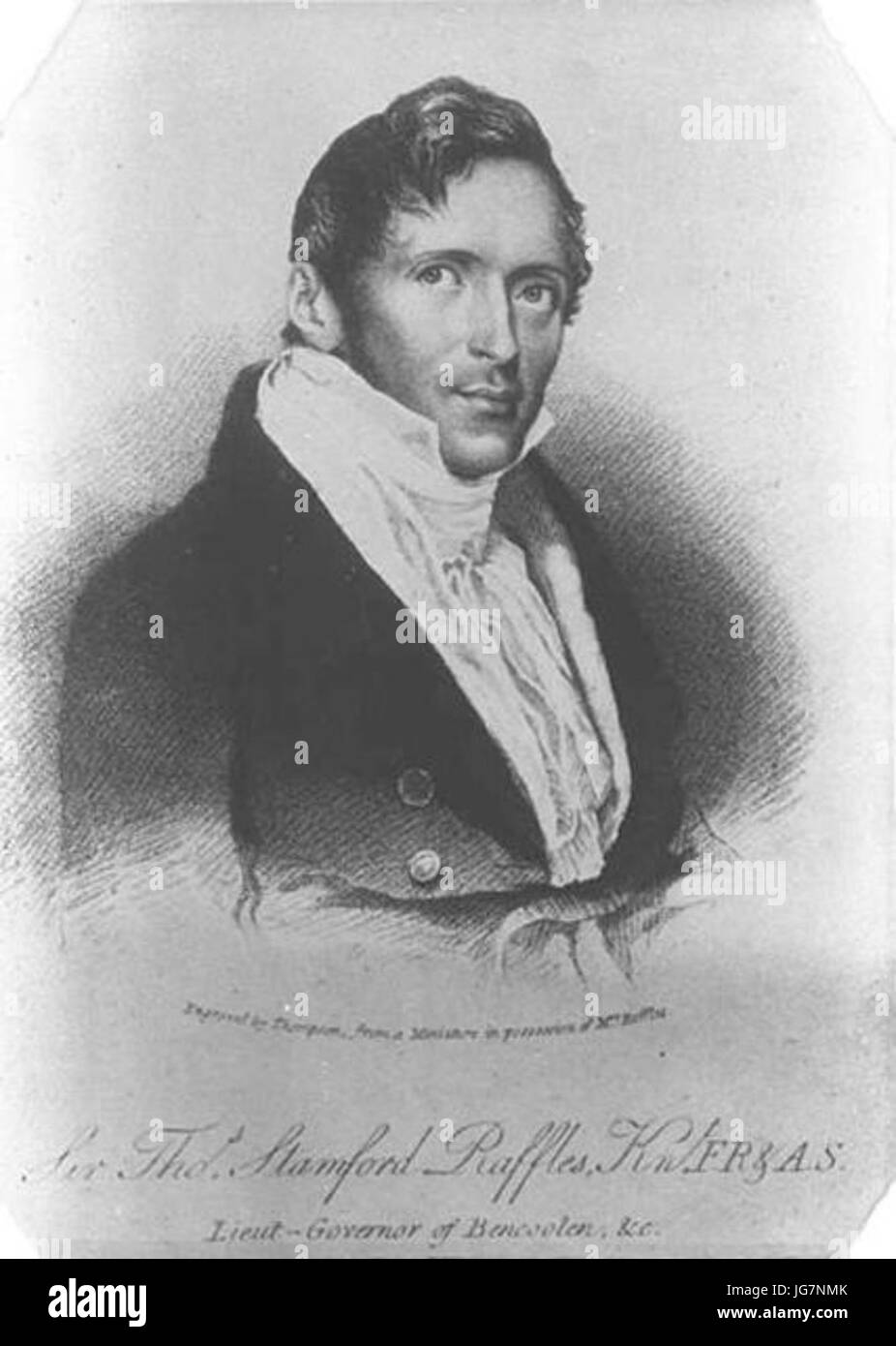 Thomas Stamford Raffles 28antico ritratto29 Foto Stock