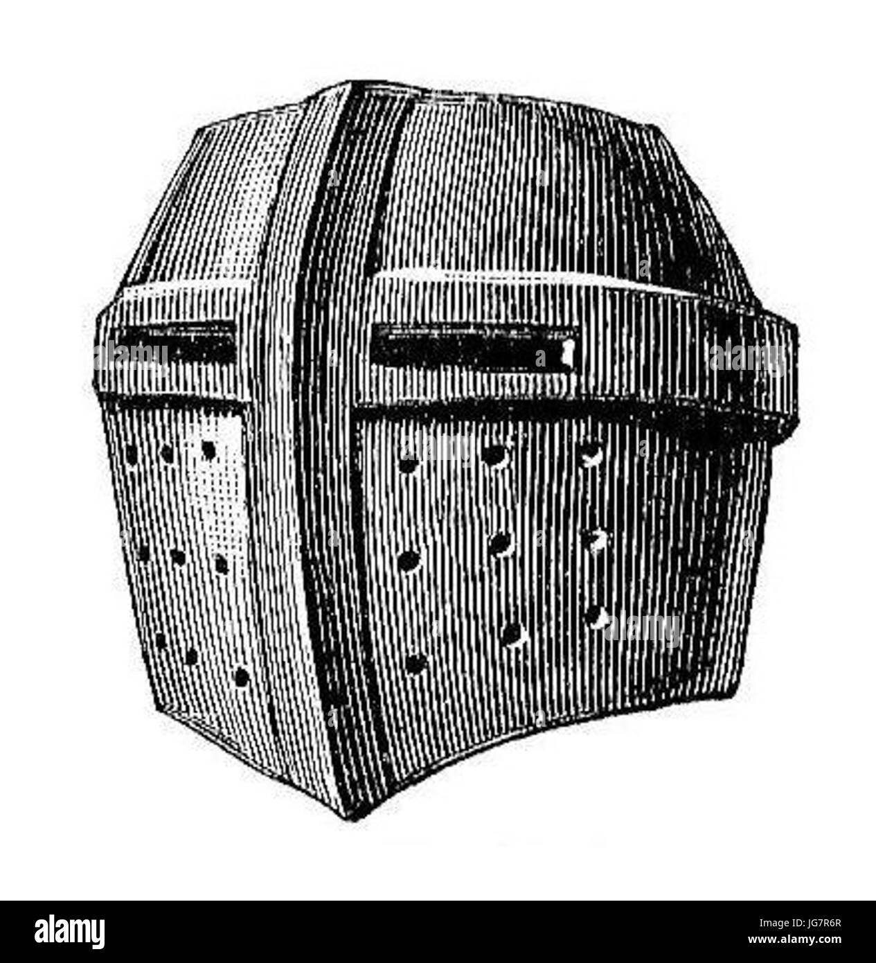 Topfhelm 13. Jhd Foto Stock