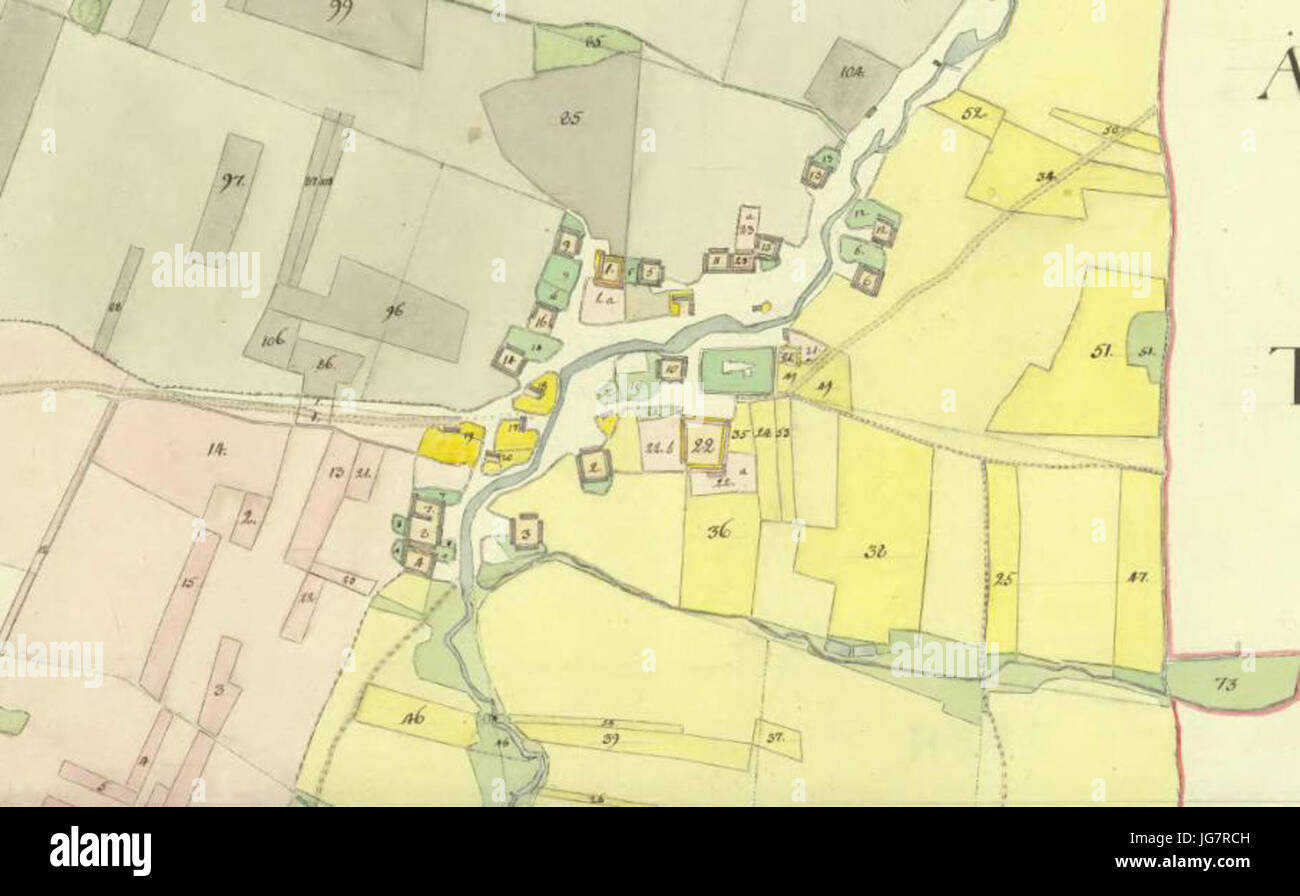 Torrlösa-socken-torrlösa-inägodelning-1770-S Foto Stock