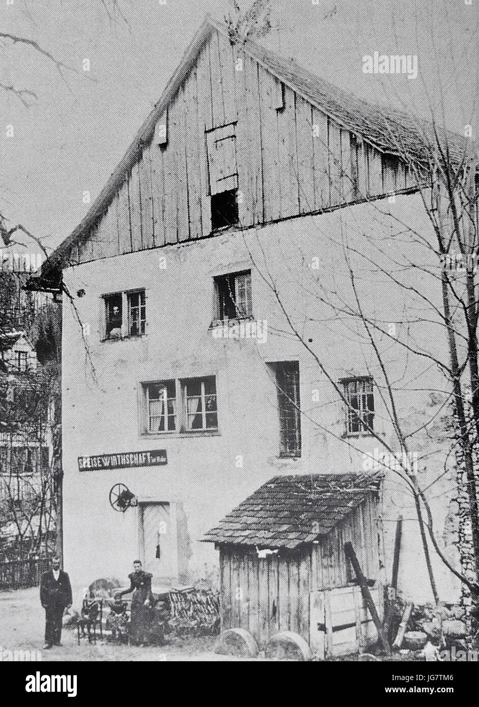 Trichtenhauser Mühle um 1900 A Foto Stock