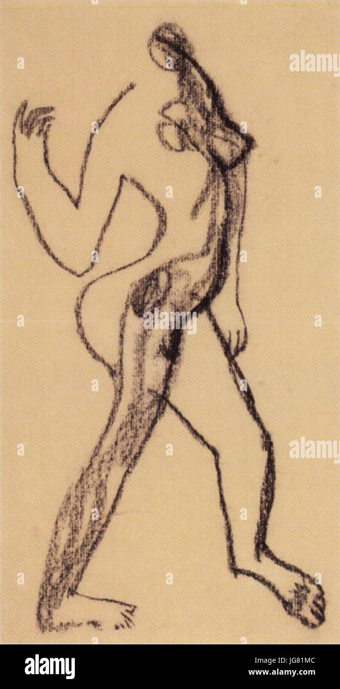 Vajda Lajos - 1937 - Lépő akt Foto Stock