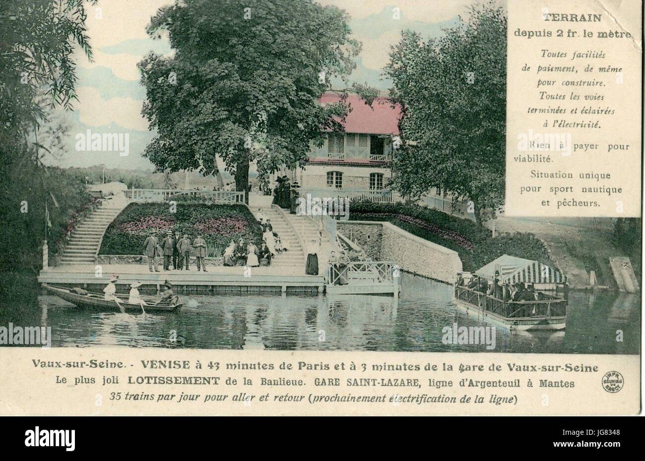 VAUX SUR SEINE - Terreno depuis 2fr du mètre Foto Stock