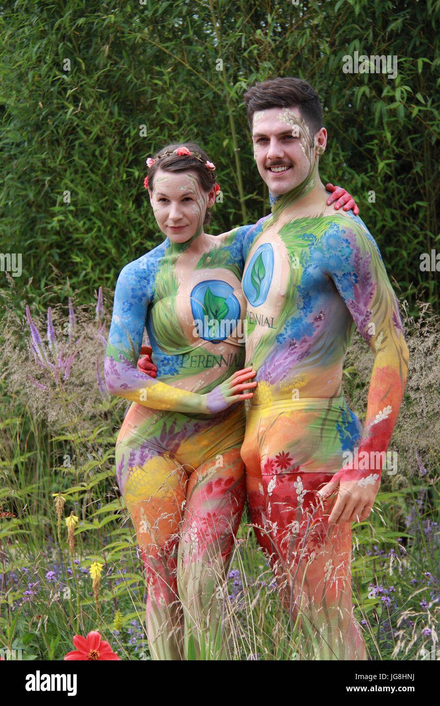 "Perenne anctuary Garden', da Tom Massey. Argento-medaglia dorata. Giardini per un mondo che cambia. RHS Hampton Court Palace Flower Show 2017, London, Regno Unito Foto Stock