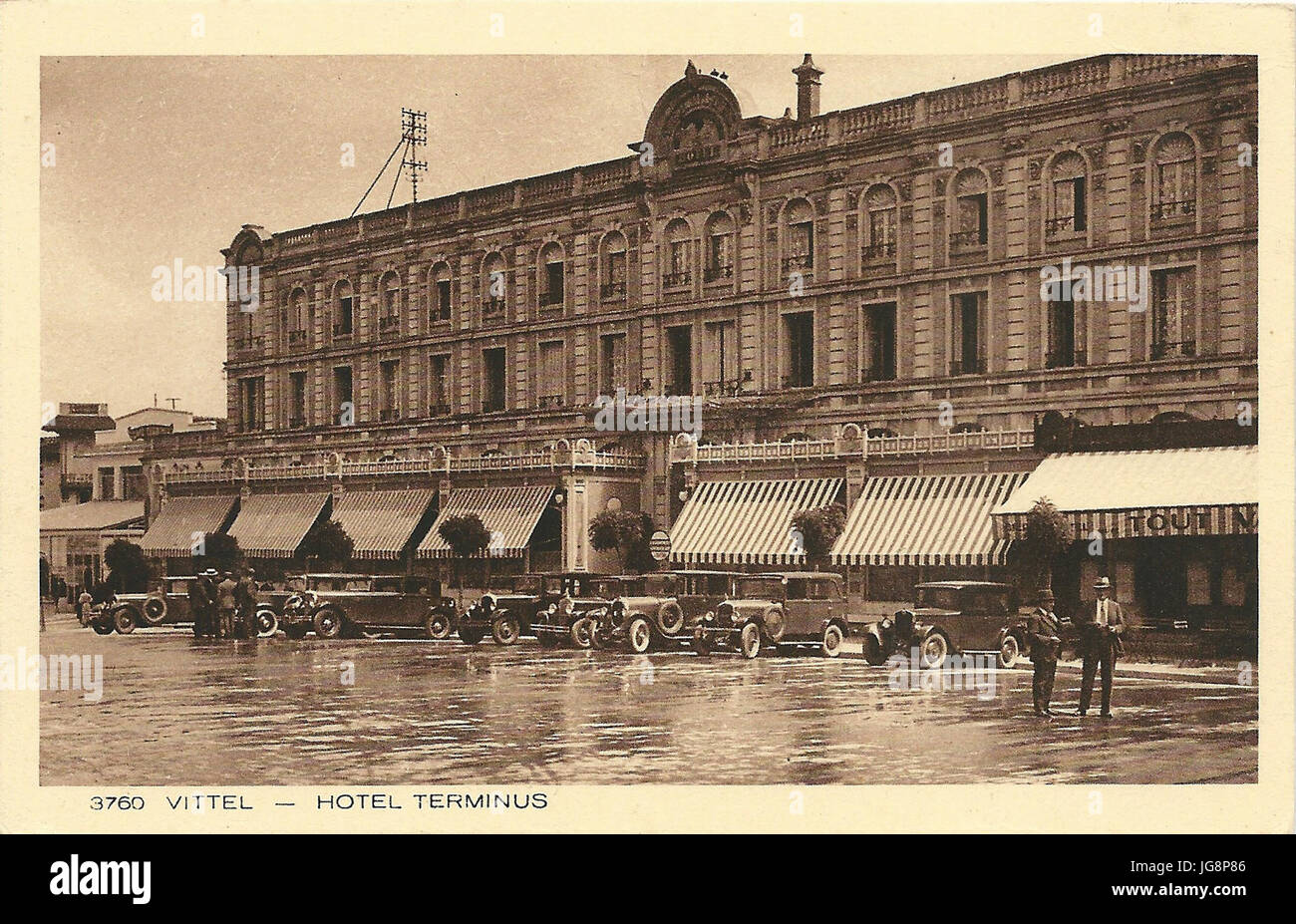 Vittel-FR-88-vers 1930-Hôtel Terminus-1 Foto Stock