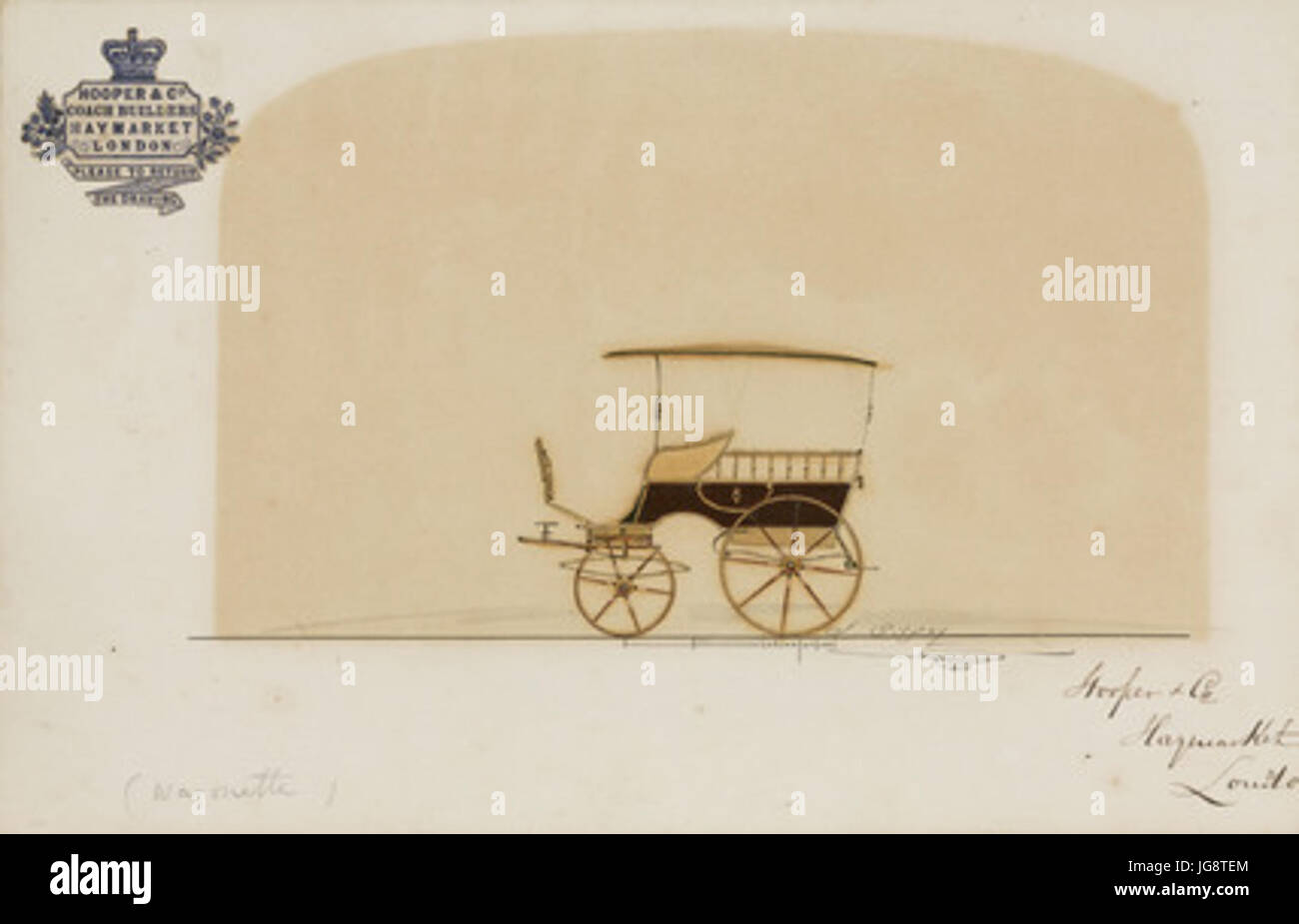Wagonette 1850-1870 Foto Stock