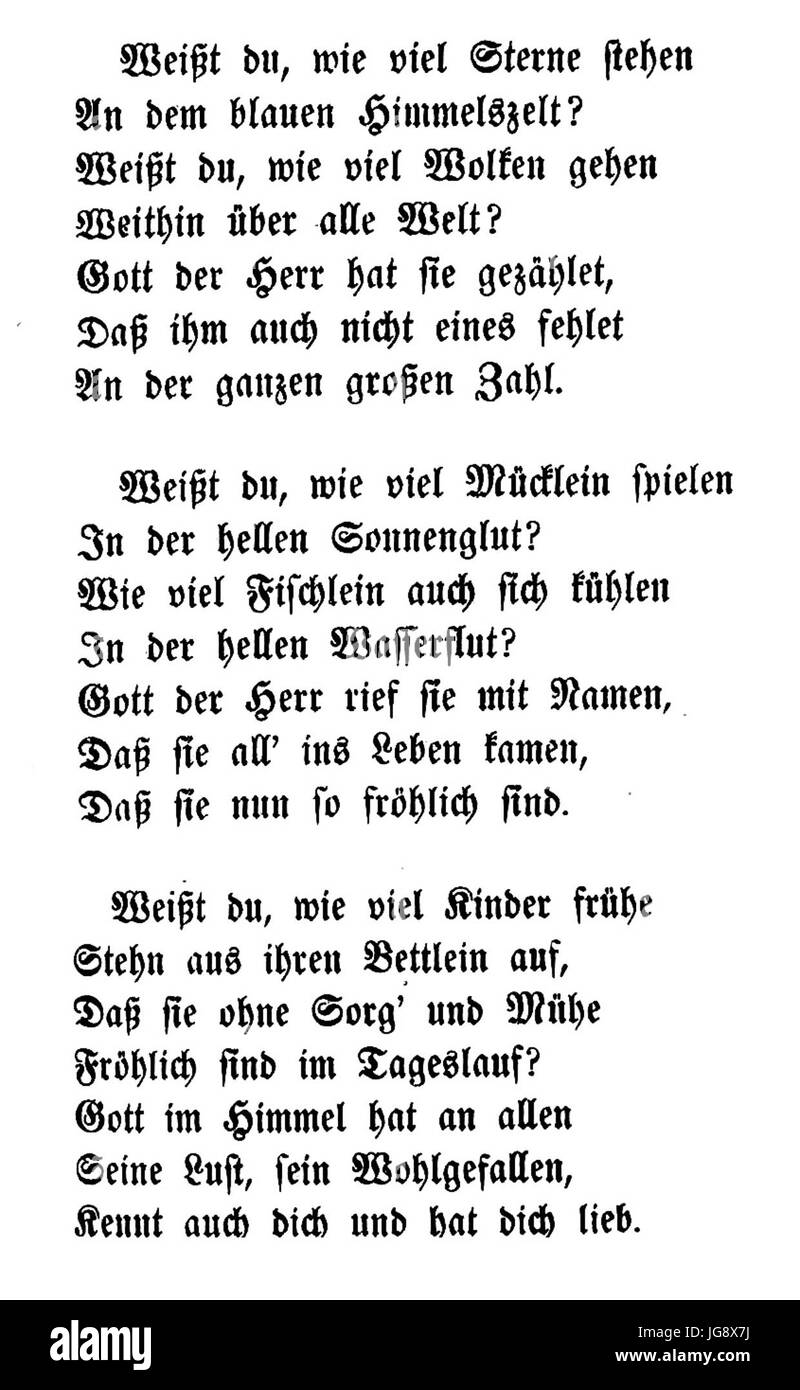 Weißt du wie viel Sterne stehen Foto Stock