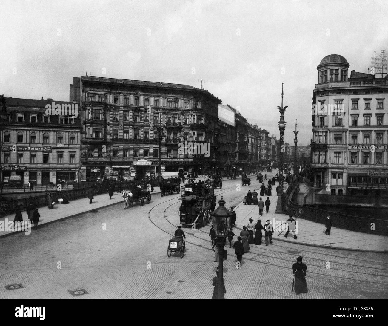 Weidendammer Brücke, Berlin 1898 Foto Stock