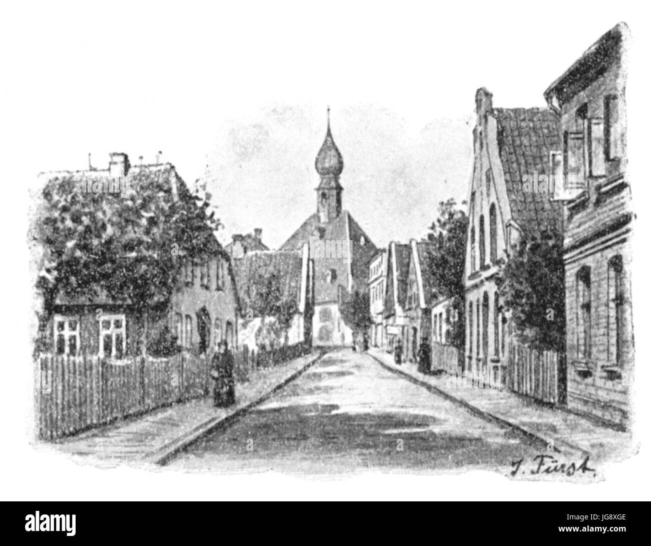 Wesselburen Hauptstraße 01 Foto Stock