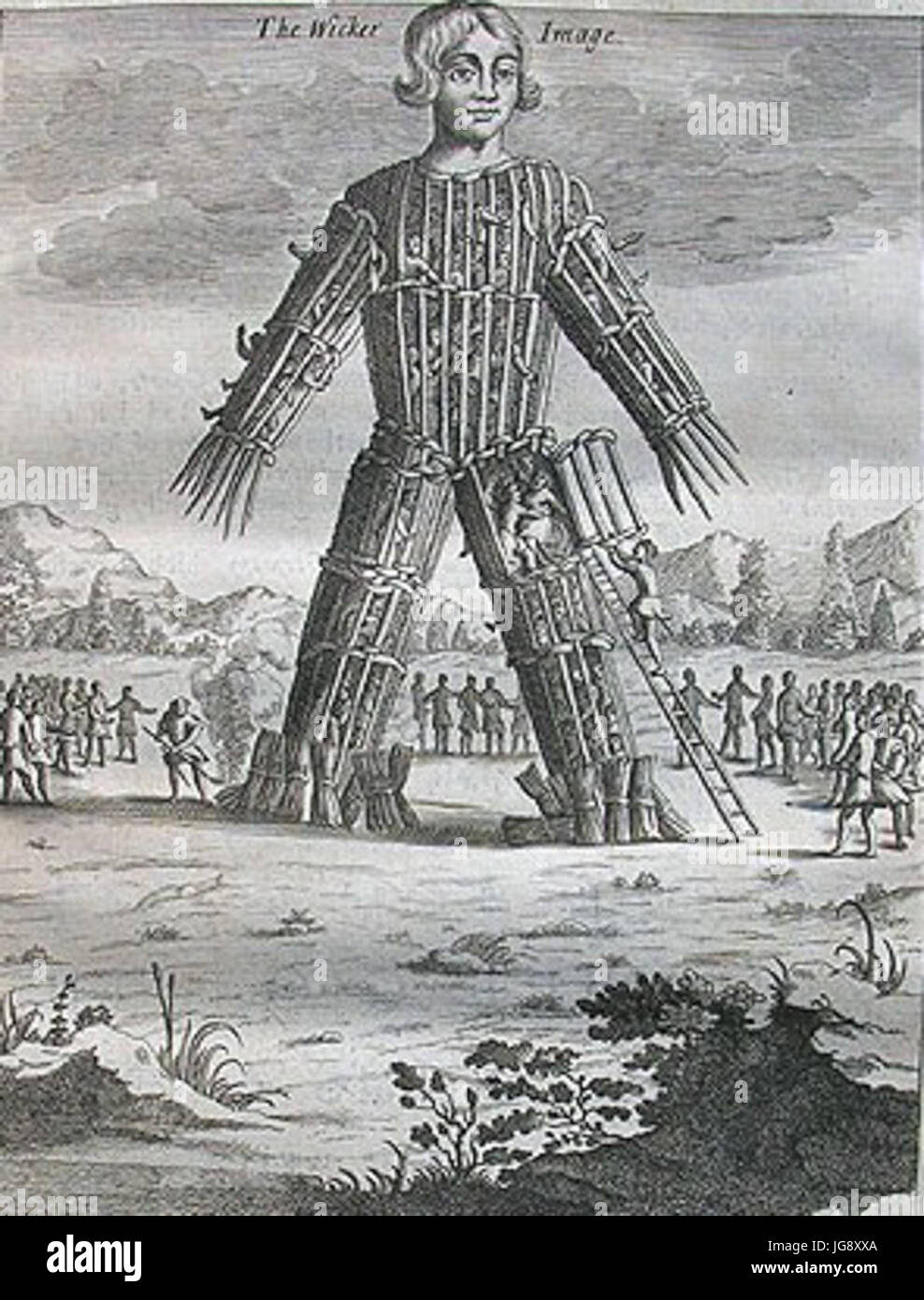 Uomo di vimini 28Britannia antiqua illustrata29 Foto Stock