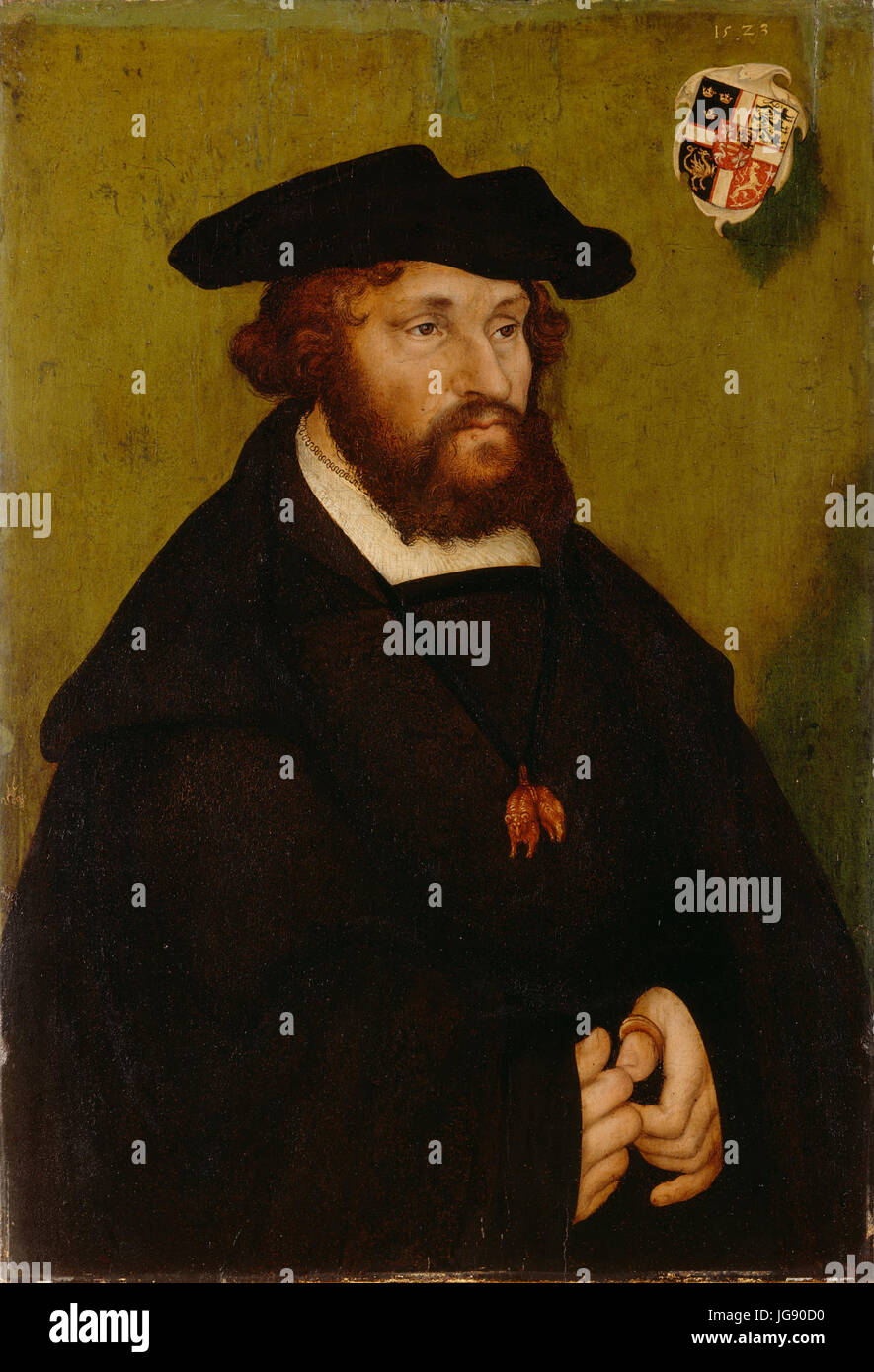 Lucas Cranach (MI) - Bildnis cristiani II., König von Dänemark (Germanisches Nationalmuseum) Foto Stock