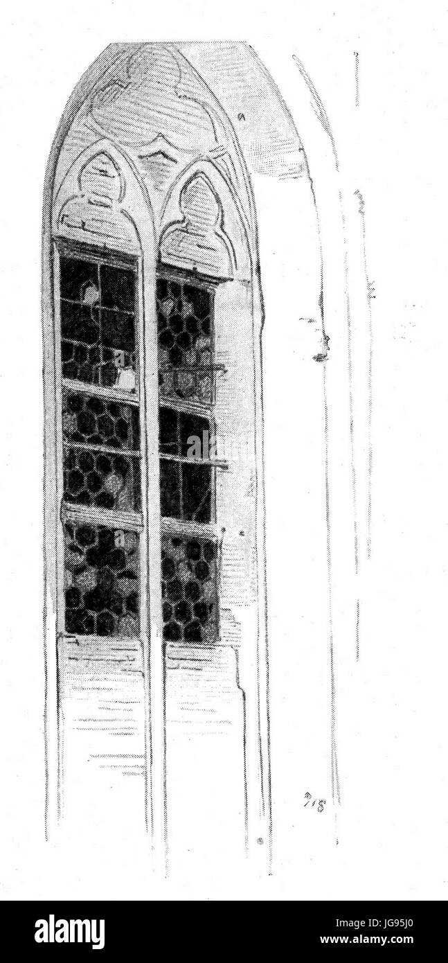 Massimiliano Suppantschitsch Gotisches Fenster in Dürnstein 1924 dgE Foto Stock