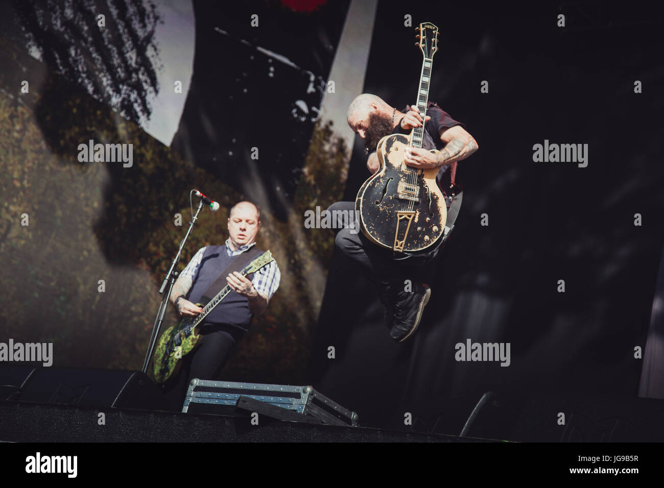 Rancido effettuando in corrispondenza di Barclaycard British Summertime in Hyde Park Foto Stock