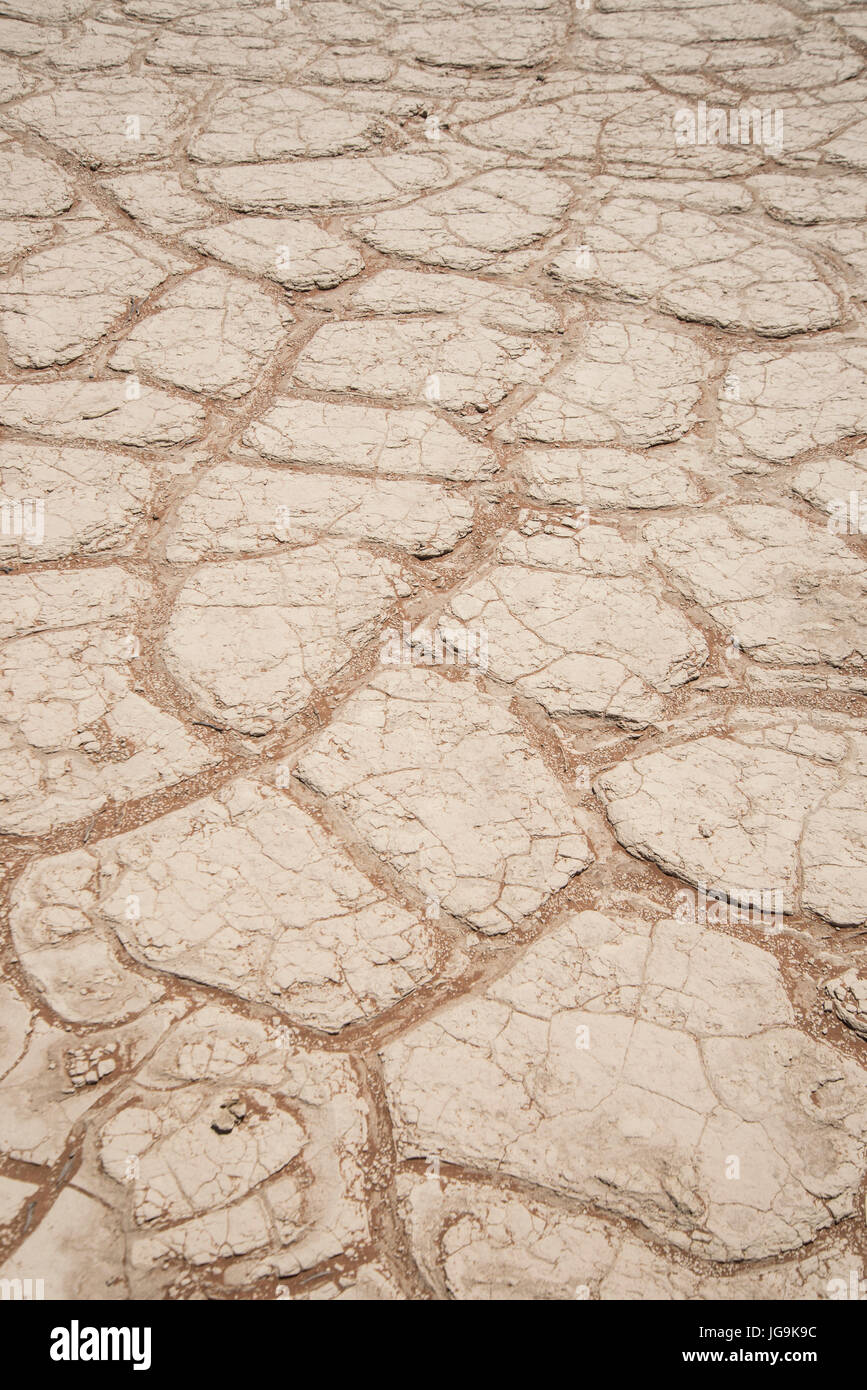 Sale essiccato Pan, Sossusvlei, Namib Naukluft National Park, Namibia Foto Stock